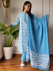 Jaipuri Hand Block Cotton Suit Set