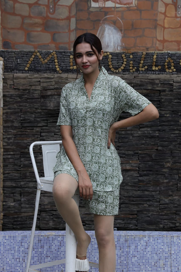 Cotton Short Co-Ord Set for Women