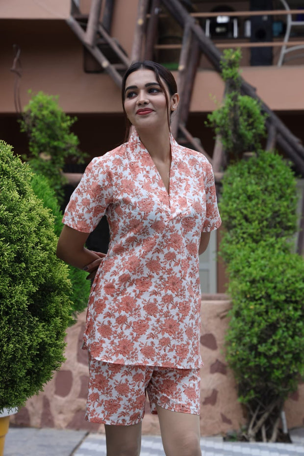 Cotton Short Co-Ord Set for Women