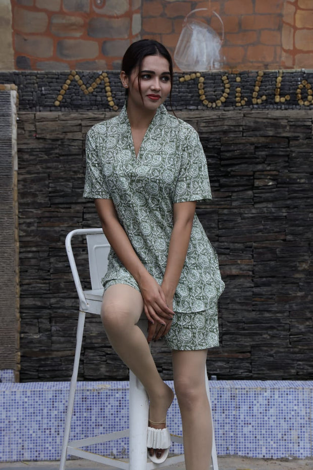 Cotton Short Co-Ord Set for Women