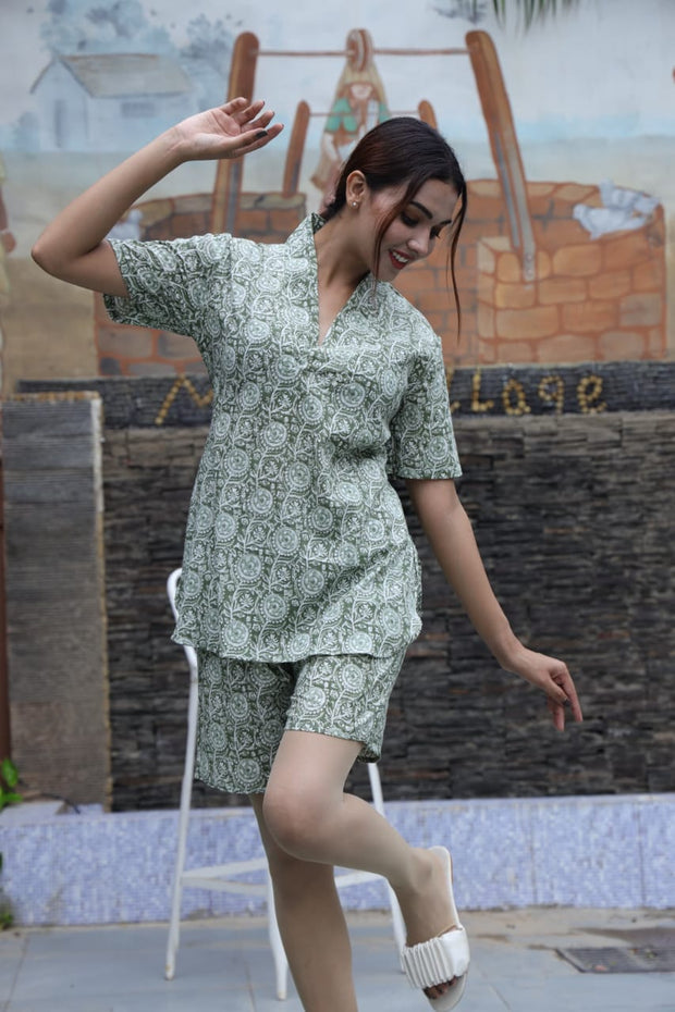 Cotton Short Co-Ord Set for Women