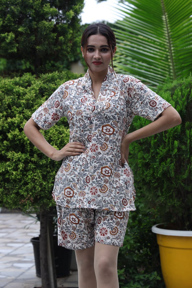 Cotton Short Co-Ord Set for Women